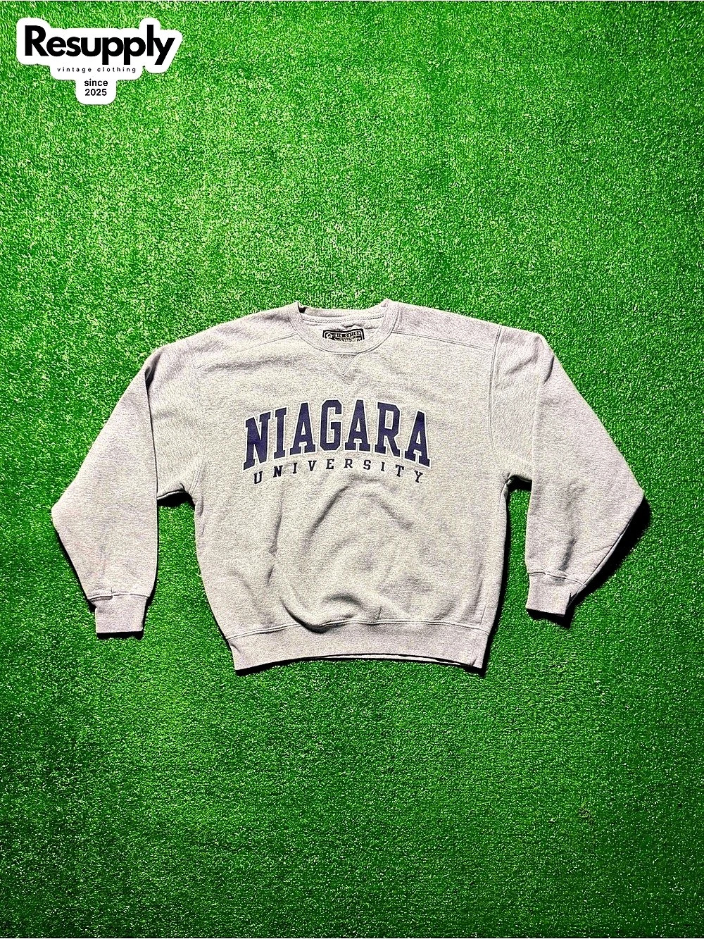 Big Cotton Niagara University Gray Small Sweatshirt